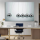 Newton's Cradle Wall Art Canvas Print, Framed Newton Cradle