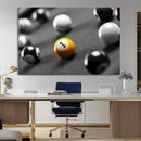 Wall Art Pool Table and Balls Canvas Print by MyGreatCanvas | Canvas Wall Art Prints | Photo Prints & Wall Decor