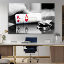 Aces Poker Art Poker Game Wall Art Canvas Print by MyGreatCanvas | Canvas Wall Art Prints | Photo Prints & Wall Decor
