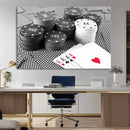 Poker Game Cards Wall Art Canvas, Multi Panel Wall Art