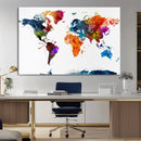 World Map Canvas Print – Detailed Map of the World Wall Art by MyGreatCanvas | Canvas Wall Art Prints | Photo Prints & Wall Decor