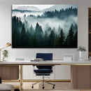 Captivating Misty Forest Wall Art Canvas, Premium Canvas