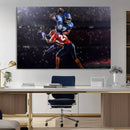 American Football Wall Art Canvas Print, Stadium Sport Wall