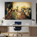 Last Supper Wall Art Canvas Print, Framed Jesus Painting Art