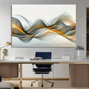 Abstract Wave Canvas Wall Art – Fluid Contemporary Elegance