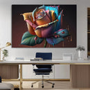 Abstract Rose Wall Art Canvas Print