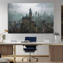 Disney Castle Wall Art Canvas Print, Living Kids Home Room