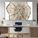Abstract Wood Tree Ring Wall Art - Ready to Hang Minimalist