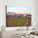 Cincinnati Reds Baseball Print Canvas- Cincinnati