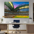 Milwaukee Brewers Baseball Team Print Canvas- American