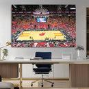 Miami Heat Basketball Team Print Wall Art- Kaseya Center by MyGreatCanvas | Canvas Wall Art Prints | Photo Prints & Wall Decor