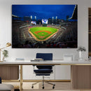 Truist Park Night Game Canvas Art - Atlanta Braves Stadium