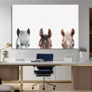Horse Wall Art - Minimalist Horse Triptych Wall Art – Modern by MyGreatCanvas | Canvas Wall Art Prints | Photo Prints & Wall Decor