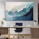 Ocean Wave Canvas Wall Art Print – Coastal Living Room Large