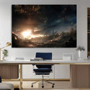 Avengers Planet Wall Art Canvas Print