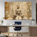 Buddha Wall Art Canvas Print, Buddha Meditation Room Decor,