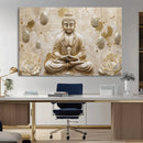 Serene Buddha Wall Art | Yoga Room Decor and Meditation Wall