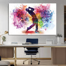 Colorful Golfer Swing Wall Art Canvas Print - Ready to Hang, by MyGreatCanvas | Canvas Wall Art Prints | Photo Prints & Wall Decor