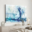 Golf Swing Wall Art Canvas Print - Sports-Inspired