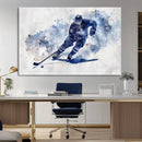 Hockey Player Wall Art Canvas Print - Sports-Inspired