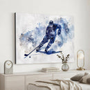 Hockey Player Wall Art Canvas Print - Sports-Inspired