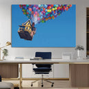 Carl Fredricksen, Up Movie Wall Art, Balloons Wall Art, Air