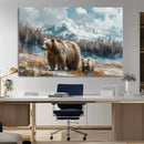 Bear and Baby Bear Wall Art Canvas Print