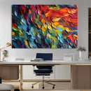 Vibrant Abstract Leaf Wall Art Canvas Print | Bold Colorful by MyGreatCanvas | Canvas Wall Art Prints | Photo Prints & Wall Decor