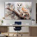 Barn Owl Wall Art | Watercolor Barn Owl Canvas Print | by MyGreatCanvas | Canvas Wall Art Prints | Photo Prints & Wall Decor