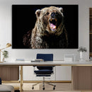 Grizzly Bear Canvas Print | Wildlife Wall Art for Cabin by MyGreatCanvas | Canvas Wall Art Prints | Photo Prints & Wall Decor