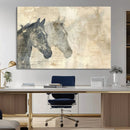Abstract Horse Canvas Print | Modern Farmhouse Wall Art |