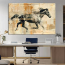 Chines Style Running Horse Western Wall Art | Farmhouse Wall