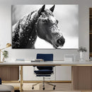 Horse Canvas Print - Winter Horse Snow Wall Art Canvas Print