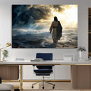 Jesus Walking Water Wall Art – Inspirational Christian