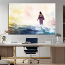Watercolor Jesus Walking on Water Canvas Print, Christian by MyGreatCanvas | Canvas Wall Art Prints | Photo Prints & Wall Decor