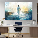 Watercolor Jesus Walking on Water Canvas Print, Christian by MyGreatCanvas | Canvas Wall Art Prints | Photo Prints & Wall Decor