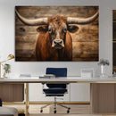 Longhorn Bull Wall Art | Canvas Print | Ready to Hang | by MyGreatCanvas | Canvas Wall Art Prints | Photo Prints & Wall Decor