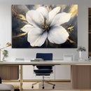 White Flower Wall Art Canvas Print | Ready to Hang |
