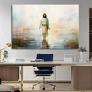 Framed Jesus Walking on Water Wall Art - 3-Panel Christian