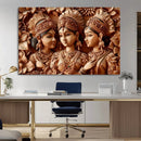 Indian Woman Statue Wall Art Canvas Print