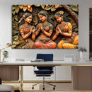 Indian Woman Statue Wall Art Canvas Print