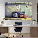 Banksy Life is Short Wall Art - Iconic Graffiti Art on by MyGreatCanvas | Canvas Wall Art Prints | Photo Prints & Wall Decor