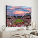 Carter-Finley Stadium Art Sunset Game Triple Canvas Wall Art