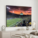 Eugene Autzen Stadium Canvas Wall Art Print – Sunset Over