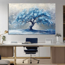 Abstract Blue Tree Art Canvas Print, Majestic Tree Wall Art by MyGreatCanvas | Canvas Wall Art Prints | Photo Prints & Wall Decor