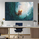 Powerful Jesus Canvas Print - Hand of Salvation,