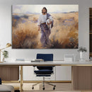 Jesus the Good Shepherd Wall Art Canvas Print - Lost Lamb