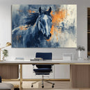 Abstract Blue Horse Wall Art Print Canvas | Horse Wall Art by MyGreatCanvas | Canvas Wall Art Prints | Photo Prints & Wall Decor