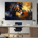 Abstract Horse Art Print - Abstract Canvas Wall Art |