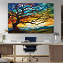 Mosaic Tree Wall Art | Ready to Hang Stained Glass Style